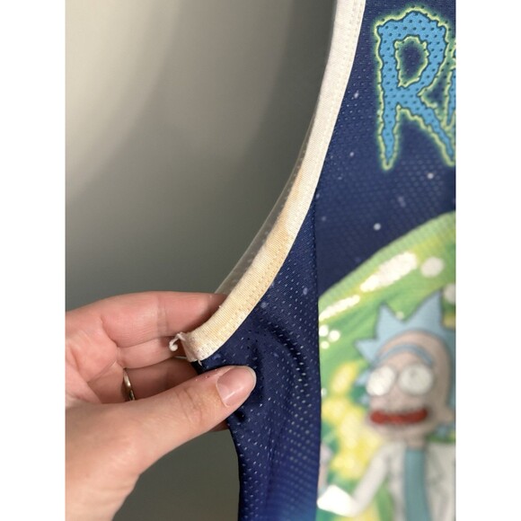 Yeezzi Rick and Morty Hoodie Colorful Print, Graphic Jersey, Size S/M - Picture 4 of 9